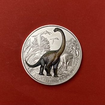 3 Euro Münze Österreich 2021-Argentinosaurus aus der Dinosaurier-Serie